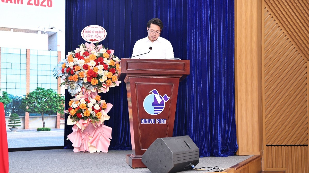 Ông Cao Xuân Hợp - TV BKS trình bày báo cáo công tác kiểm soát năm 2025